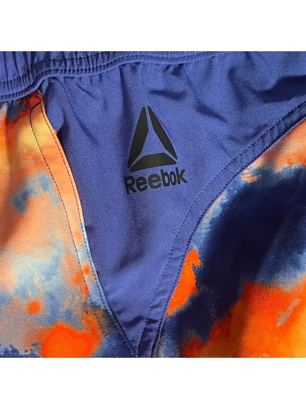 Reebok 2-pc. BUNDLE Orange and Blue Hybrid Shorts Vacation Beach Pool NWOT